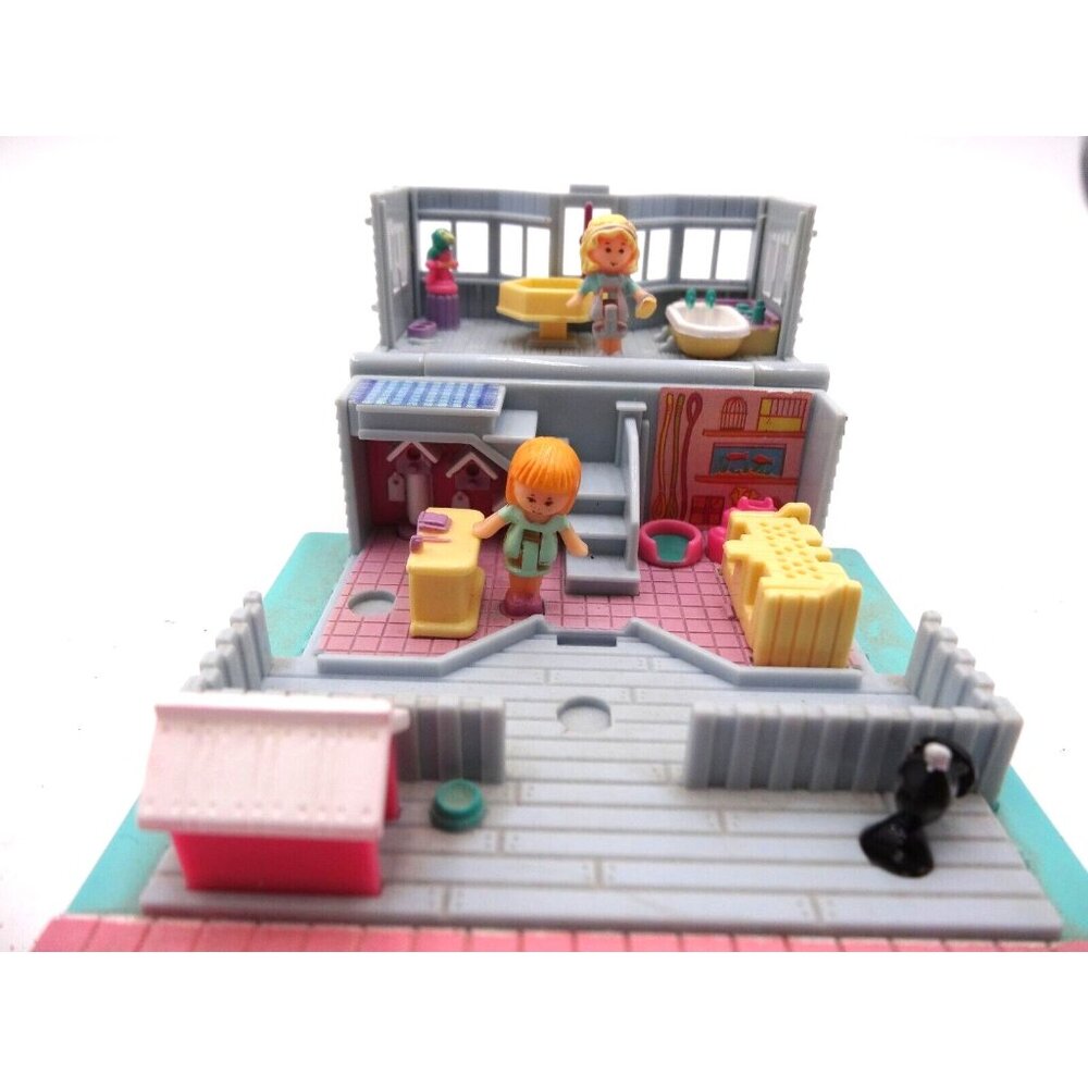 BlueBird‎ Polly Pocket PET SHOP Store Pollyville Play Set 3 Figures Vtg 1993
